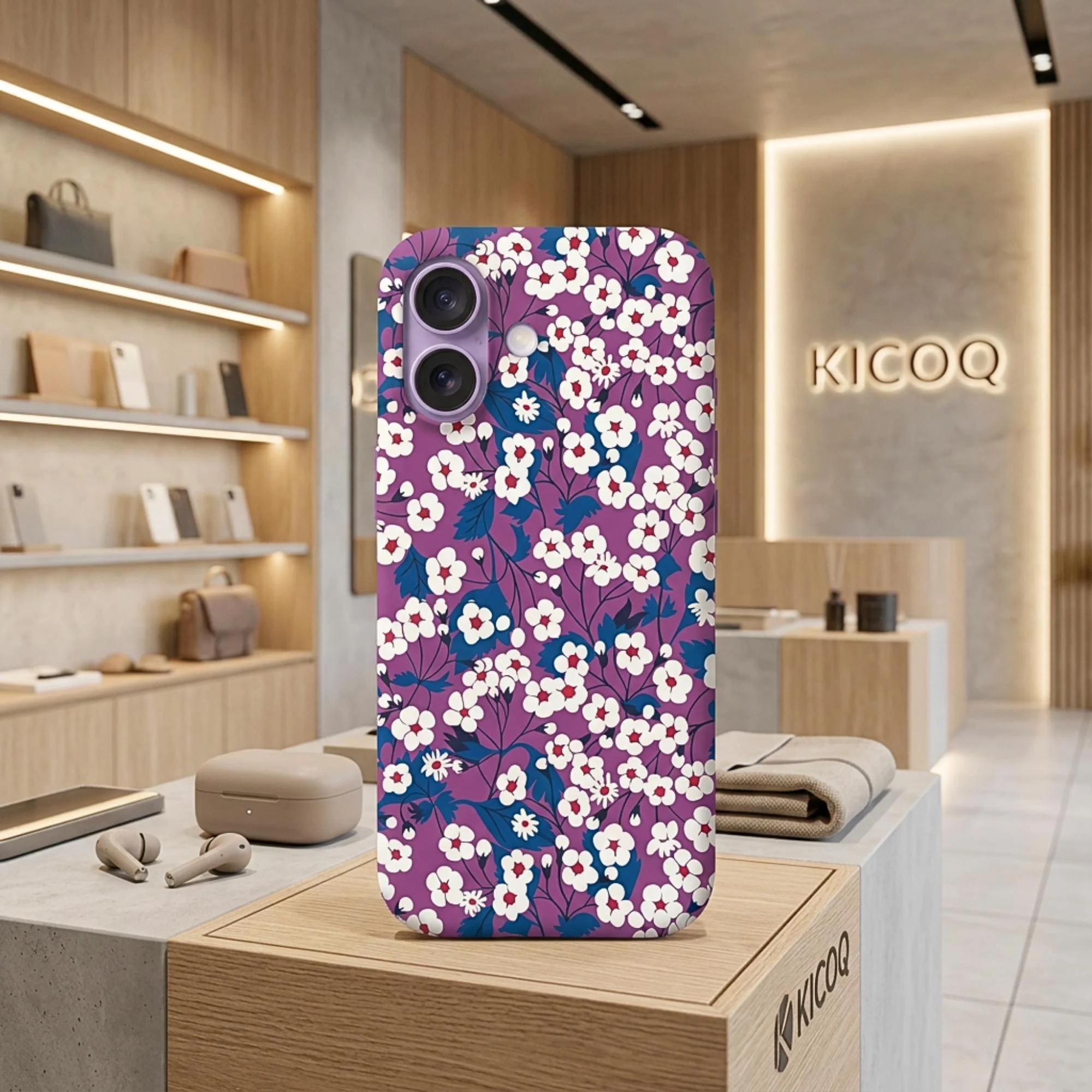 Coque pour iPhone Liberty Mitsi Valeria Purple - Photo 1