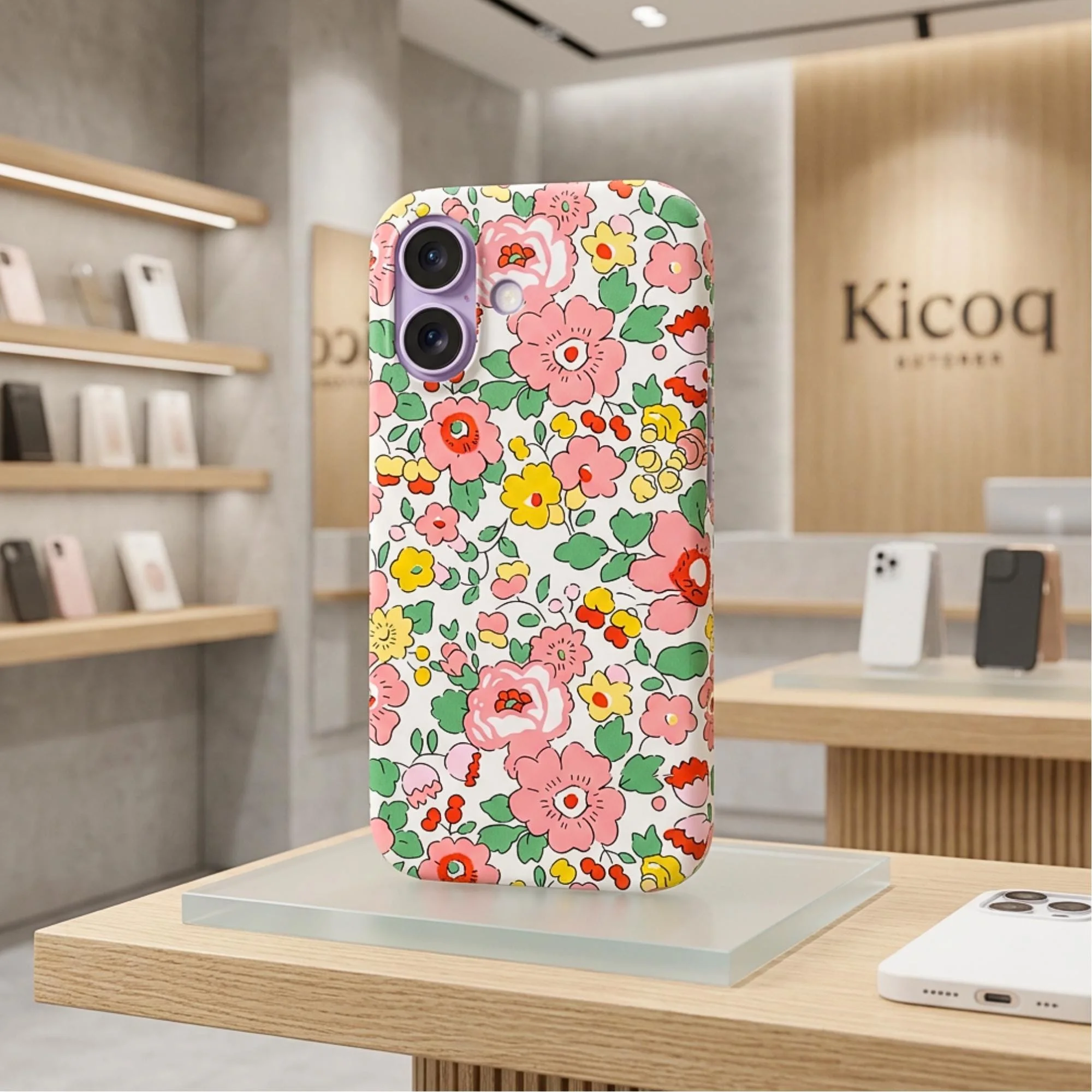 Coque pour iPhone liberty Betsy pink - Photo 1