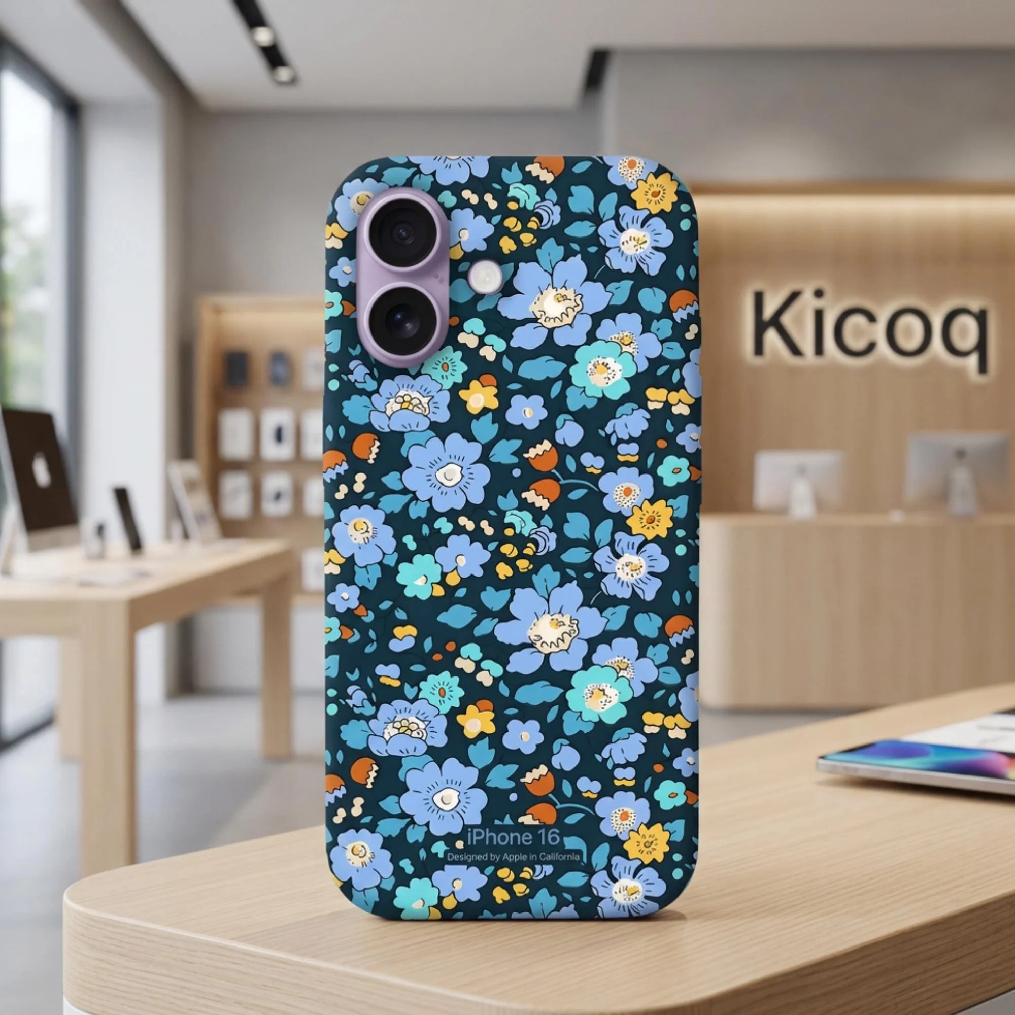 Coque pour iPhone Liberty Betsy Ultramarine. - Photo 1