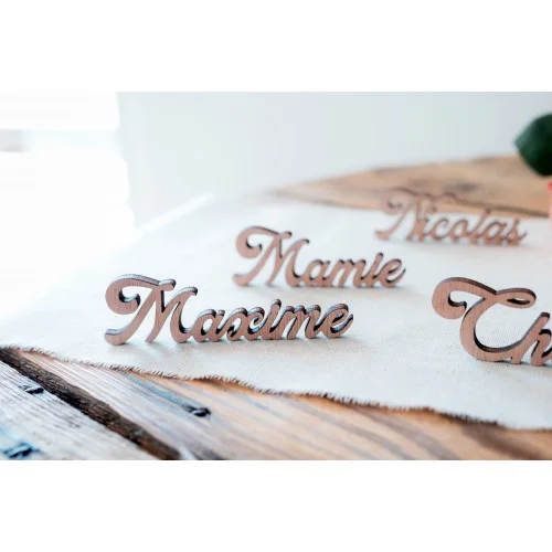 Marque place en bois pour mariage, anniversaire, baptême - Photo 1