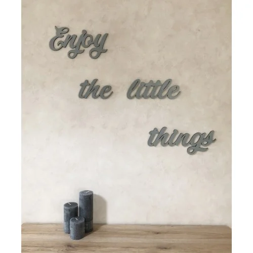 Citation murale "Enjoy the little things" - Super sjp