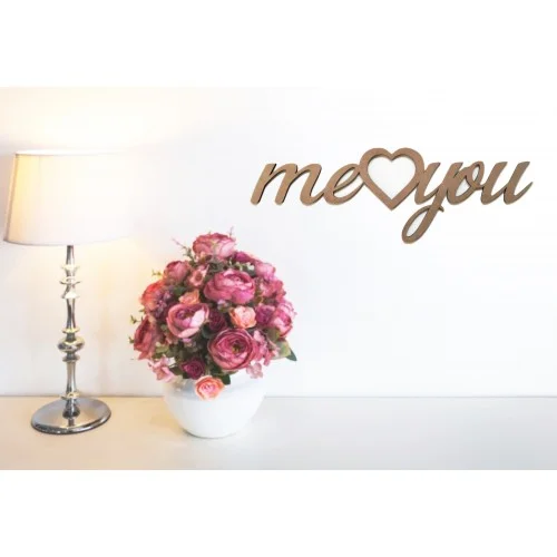 Mots "Me and you" avec sa cœur à accrocher - Photo 1