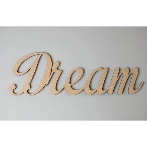 Mot "Dream" à accrocher - mot en bois - Photo 1