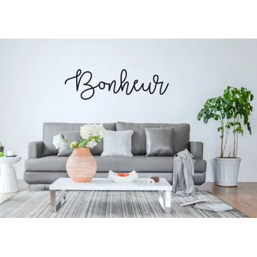 Mot "Bonheur" à accrocher - mot en bois BONHEUR - Super sjp