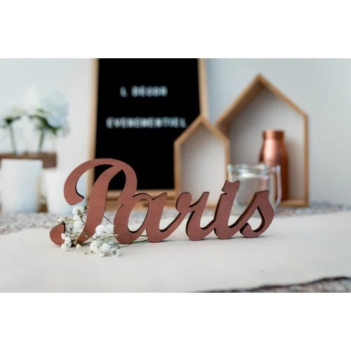 Mot à poser pour nom de table mariage ou baptême - Super sjp