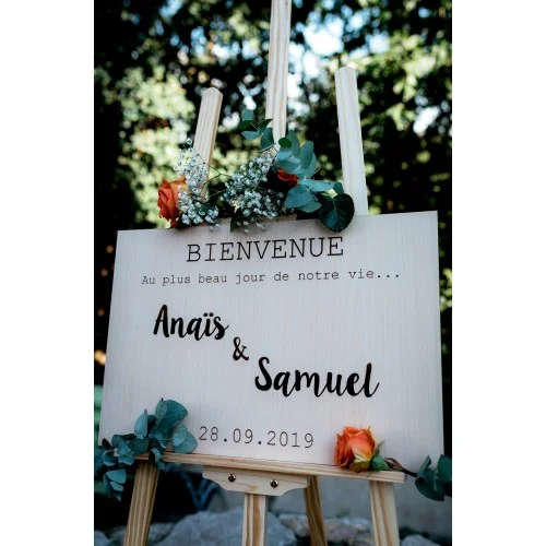 Panneau de bienvenue mariage - Photo 1
