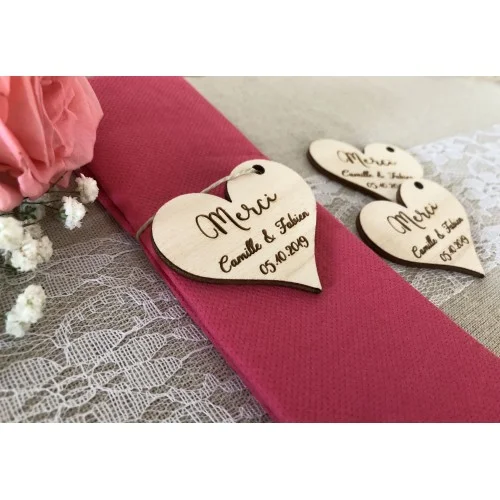 Étiquettes de remerciement pour mariage - Photo 1
