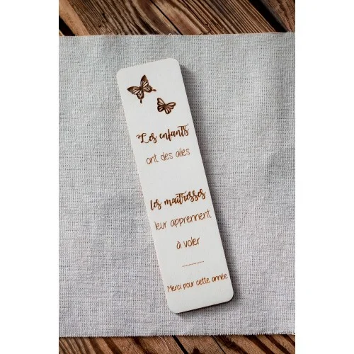 Marque page pour maîtresse d'école ou maître d'école - cadeau de fin d'année - Super sjp