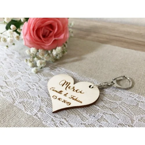 Porte-clés à personnaliser à offrir aux invités - cadeau mariage, porte - Super sjp