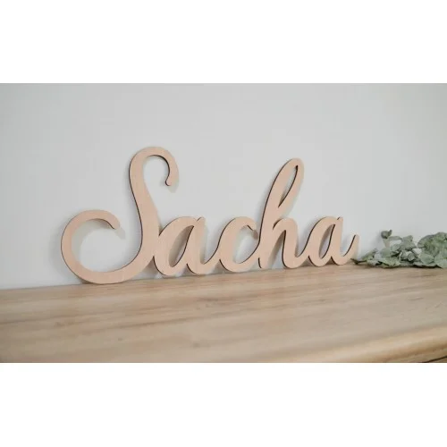 Ecriture géante en bois naturel, décoration fête anniversaire, mariage, baptême, naissance, babyshower - Super sjp