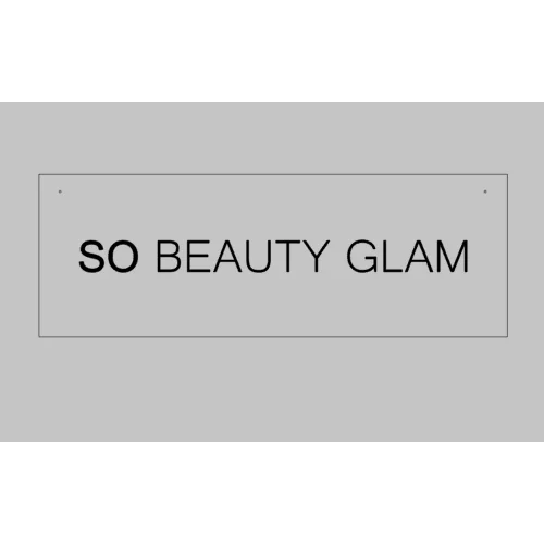 Création sur mesure enseigne plexiglas SO BEAUTY GLAM - Super sjp