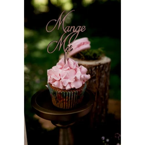 Mini cake topper pour cup cake, pour mariage ou événement à thème - Super sjp