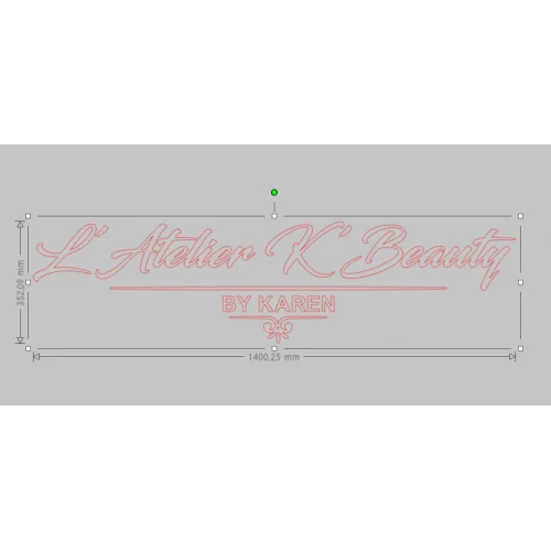 Lettrage logo entreprise plexiglas rose gold - Super sjp
