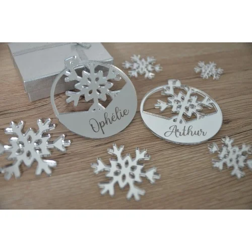 Décoration pour sapin de Noël personnalisée en plexiglas - Photo 1