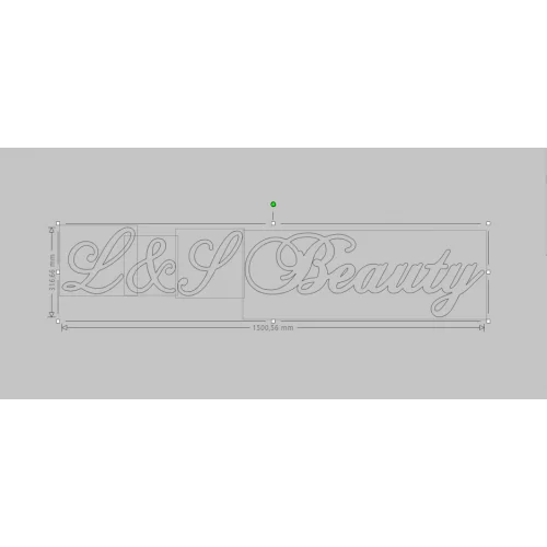 Lettrage logo entreprise plexiglas or miroir - Photo 1