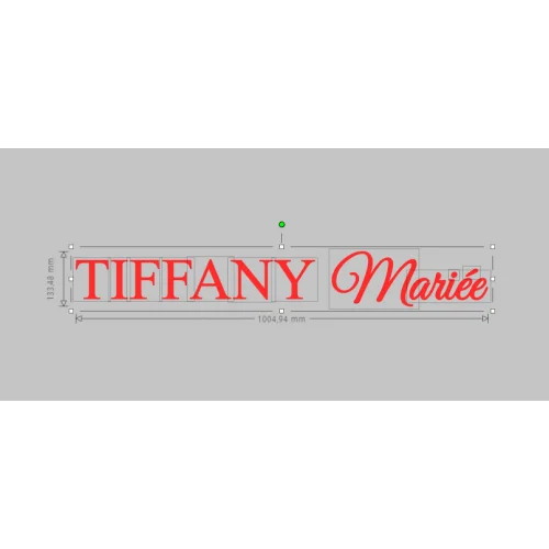 Enseigne entreprise Tiffany Mariée - Photo 1
