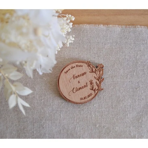 Save the date magnet collection Semi Végétale à personnaliser - Super sjp