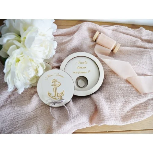 Coffret pour demande en mariage thème marin - Super sjp