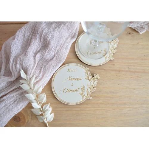 Sous-verres à personnaliser collection Semi Végétale - Super sjp
