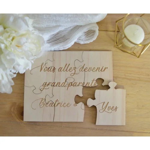 Puzzle pour vos jolies annonces - future naissance, bébé, parrain, marraine, grand - Super sjp