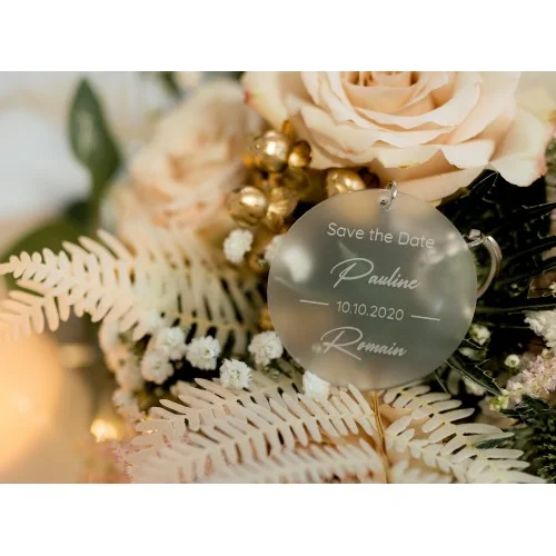 Save the date collection Lovely en plexiglas, façon porte - Super sjp