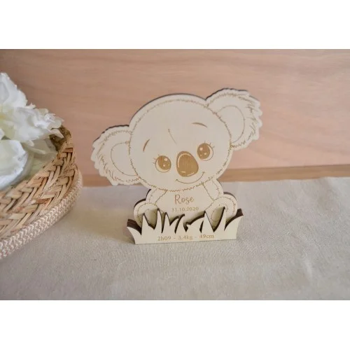Décoration à poser motif  Koala pour naissance, anniversaire ou baptême - Super sjp