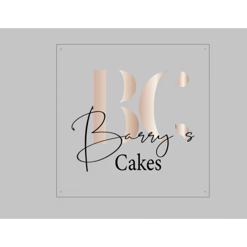 Lettrage logo entreprise Barry's Cakes - Photo 1