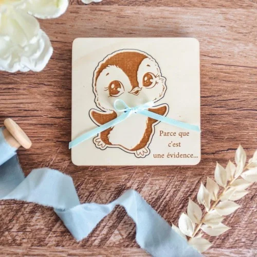 Mini coffret puzzle thème Pingouin pour vos demandes personnalisées ou vos plus belles annonces à vos proches - Super sjp