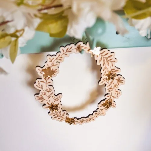 Couronne Oeuf de Pâques fleuri - Super sjp