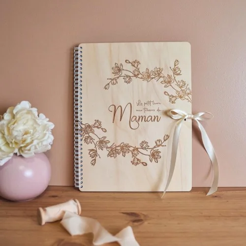 Livre aux trésors à personnaliser motif fleuri - Super sjp