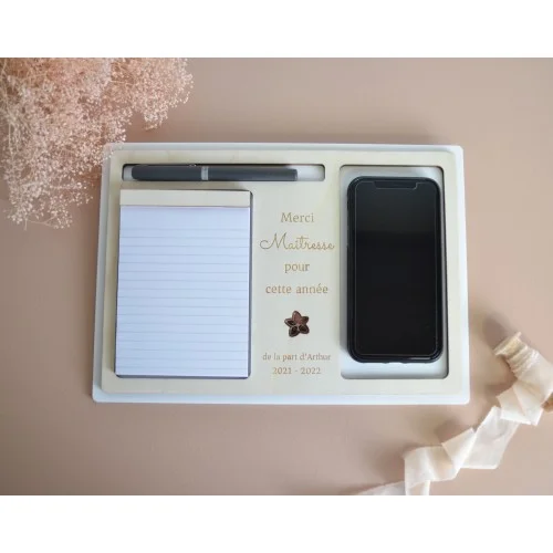 Organisateur de bureau motif fleur - Super sjp
