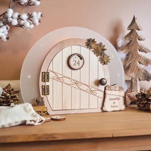 Calendrier de l'avent Porte de l'atelier du Père Noël - Super sjp