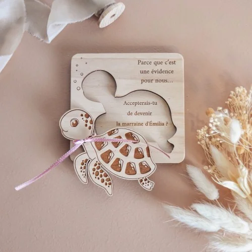 Mini coffret puzzle thème Tortue pour vos demandes personnalisées ou vos plus belles annonces à vos proches - Photo 1
