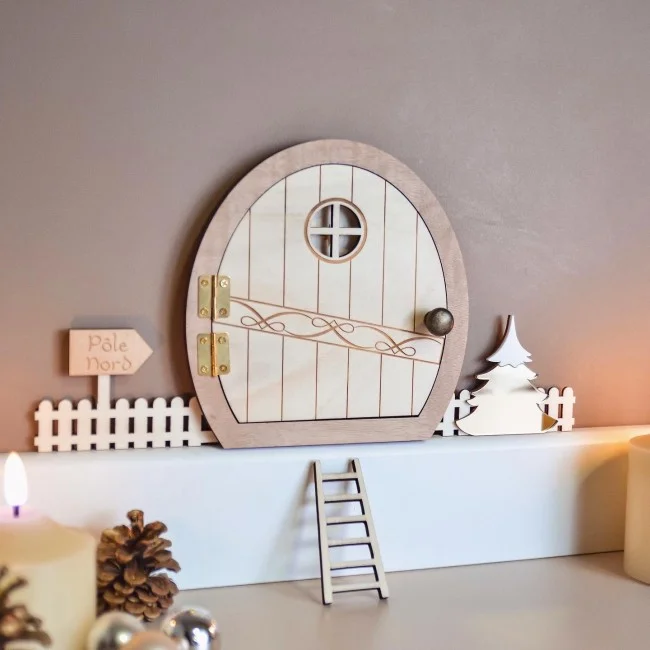 Décoration murale Porte Atelier des lutins du Père Noël - Super sjp