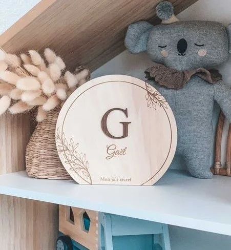 Mon joli secret - motif végétal,  décoration à poser pour enfant, capsule temporelle - Super sjp