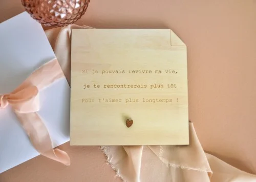 Mot d'amour "Si je pouvais revivre ma vie, ..." - Photo 1