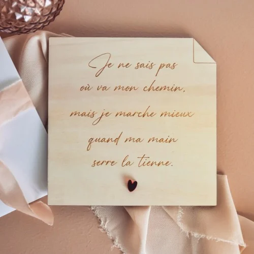 Mot d'amour "Je ne sais pas où va mon chemin..." - Super sjp