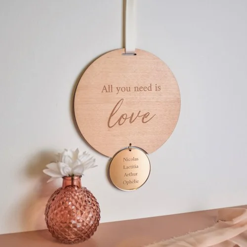 Médaillon "All you need is Love" - Super sjp