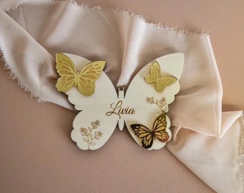 Lot de faire-parts thème Papillon - Super sjp