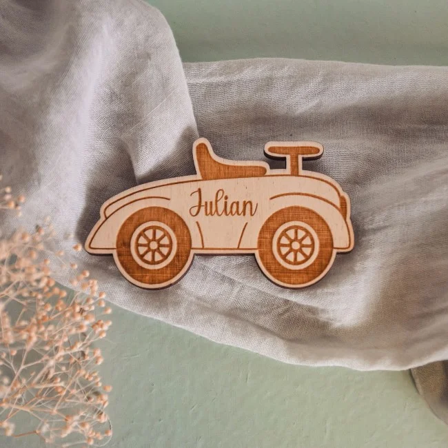 Marque place thème Voiture vintage enfant - Super sjp