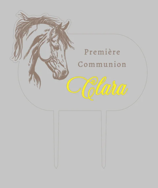 Cake topper thème Cheval