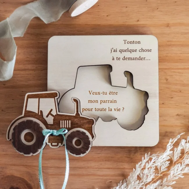 Mini coffret puzzle thème Tracteur pour vos demandes personnalisées ou vos plus belles annonces à vos proches - Super sjp