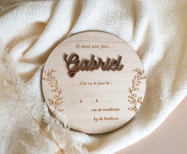 Carte personnalisée à remplir pour la naissance de bébé - Super sjp