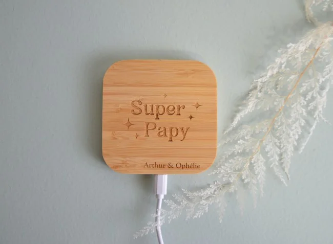 Chargeur de téléphone par induction Super Papy - Super sjp
