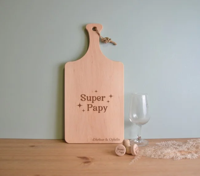 Planche à découper Super Papy - Super sjp