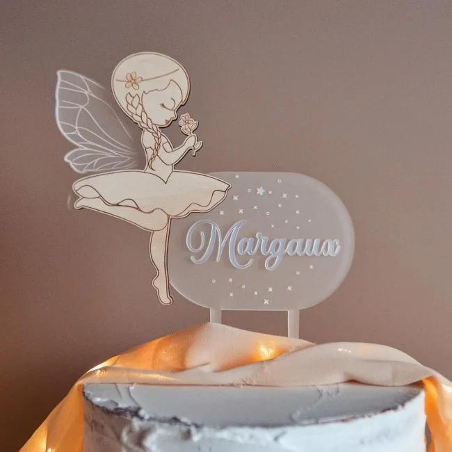Cake topper thème Fée - Photo 1