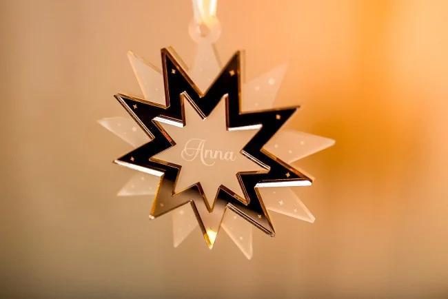 Etoile de Noël à personnaliser - Super sjp