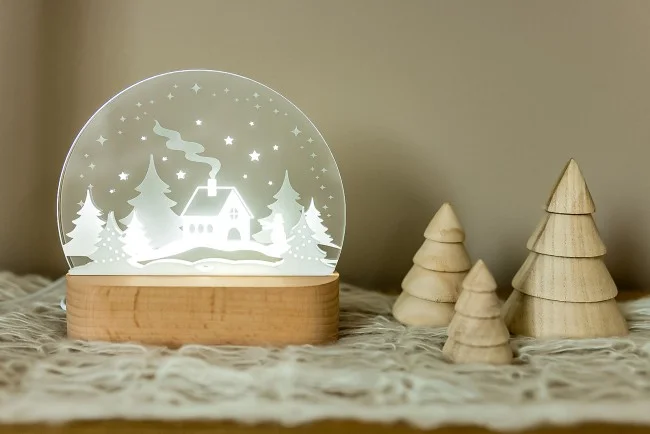Boule de Noël lumineuse non personnalisée - Photo 1