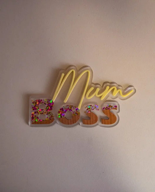 Enseigne Mum Boss tricolore - Super sjp