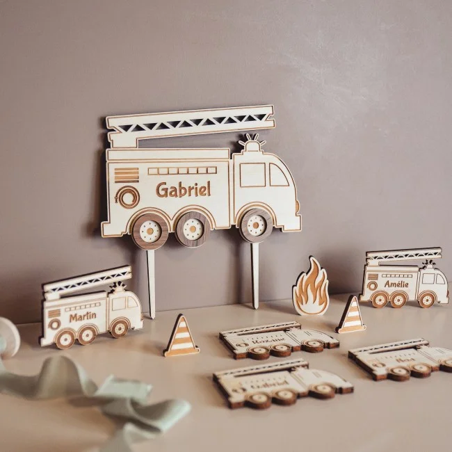 Cake topper Camion de Pompier - Super sjp
